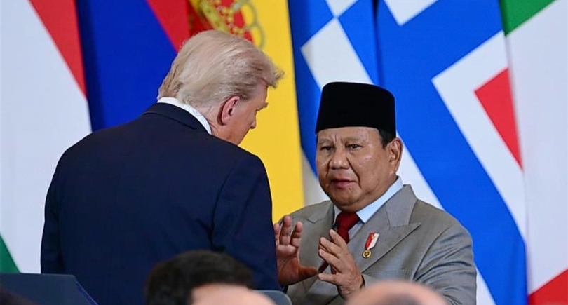 Presiden Amerika Serikat Donald Trump dan Presiden RI Prabowo Subianto (SinPo.id/ Setpres)