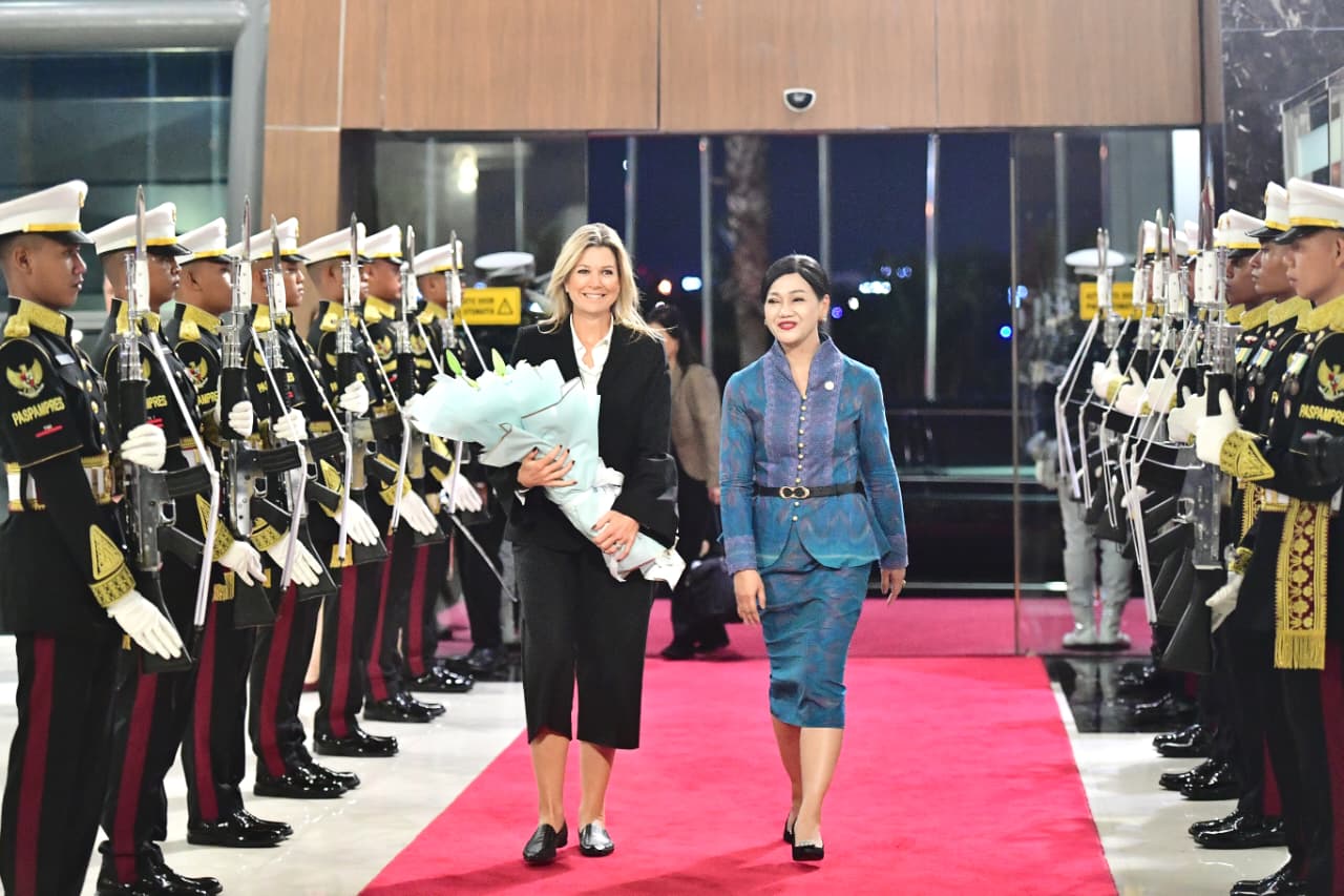 Advokat Khusus Sekjen PBB Ratu Máxima Tiba di Indonesia untuk Kunjungan Kerja (SinPo.id/Biro Setpres)