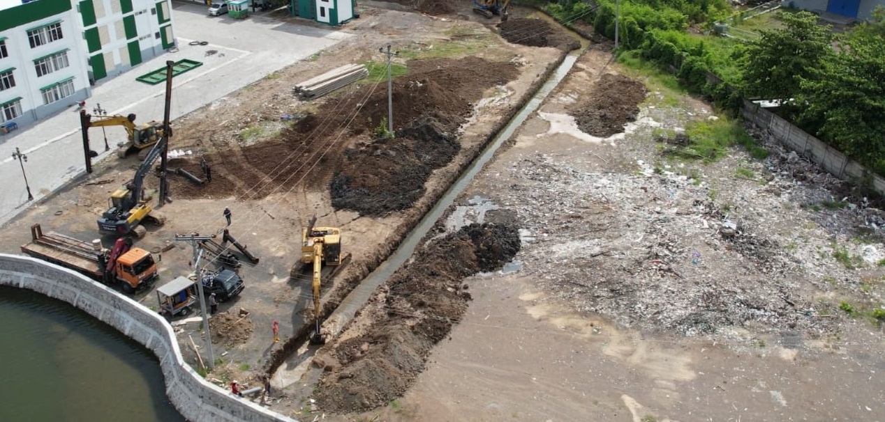 Ilustrasi Kementerian PU membangun sodetan darurat (SinPo.id/ Dok. KemenPU)