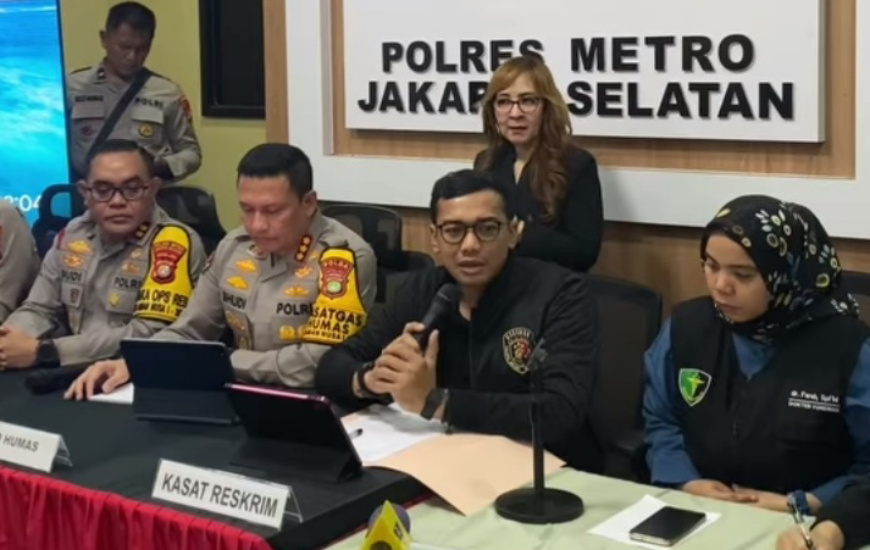 Konferensi pers kasus penculikan Alvaro di Polres Jaksel (SinPo.id/ Firdausi)