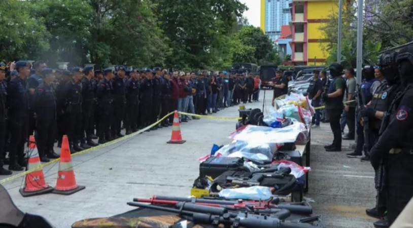 Barang bukti penggerebekan di Kampung Bahari (SinPo.id/Dok.BNN)