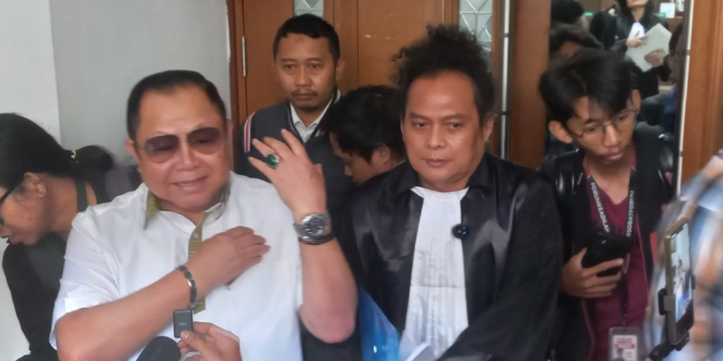 Kuasa hukum Adam Damiri, Deolipa Yumara di Pengadilan Negeri Jakarta Pusat (Sinpo.id)