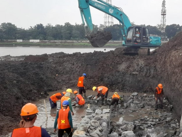 Revitalisasi waduk Giri Kencana (SinPo.id/ Beritajakarta)