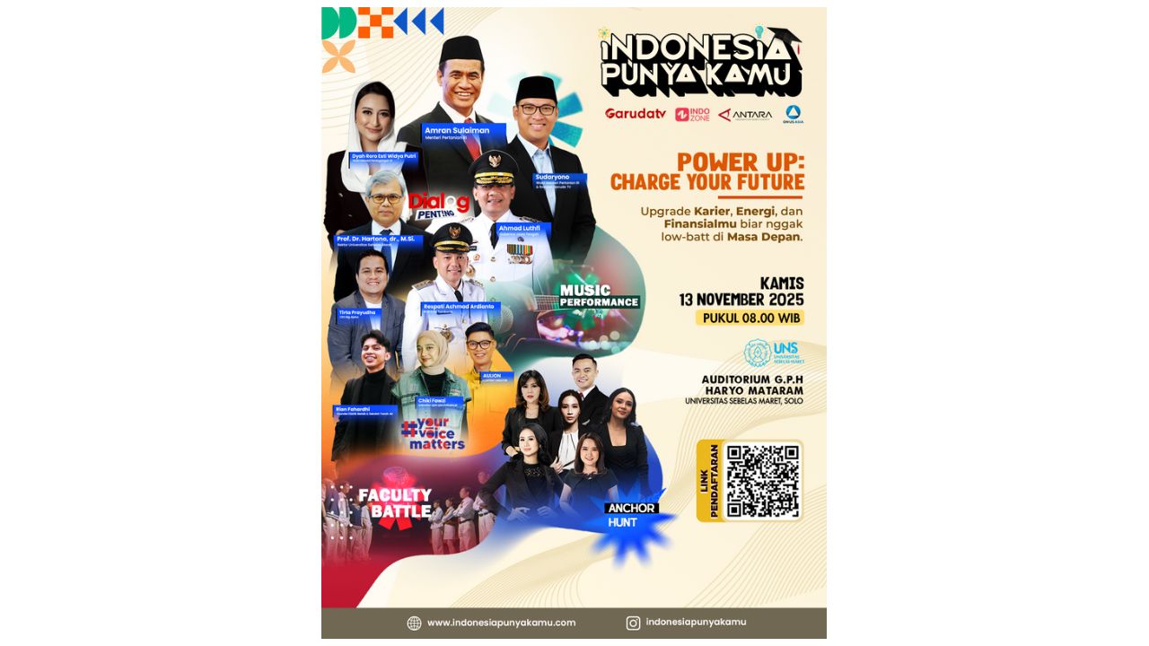 Gerakan 'Indonesia Punya Kamu' kembali hadir dengan semangat baru melalui acara bertema ‘Power Up: Charge Your Future’. (SinPo.id)
