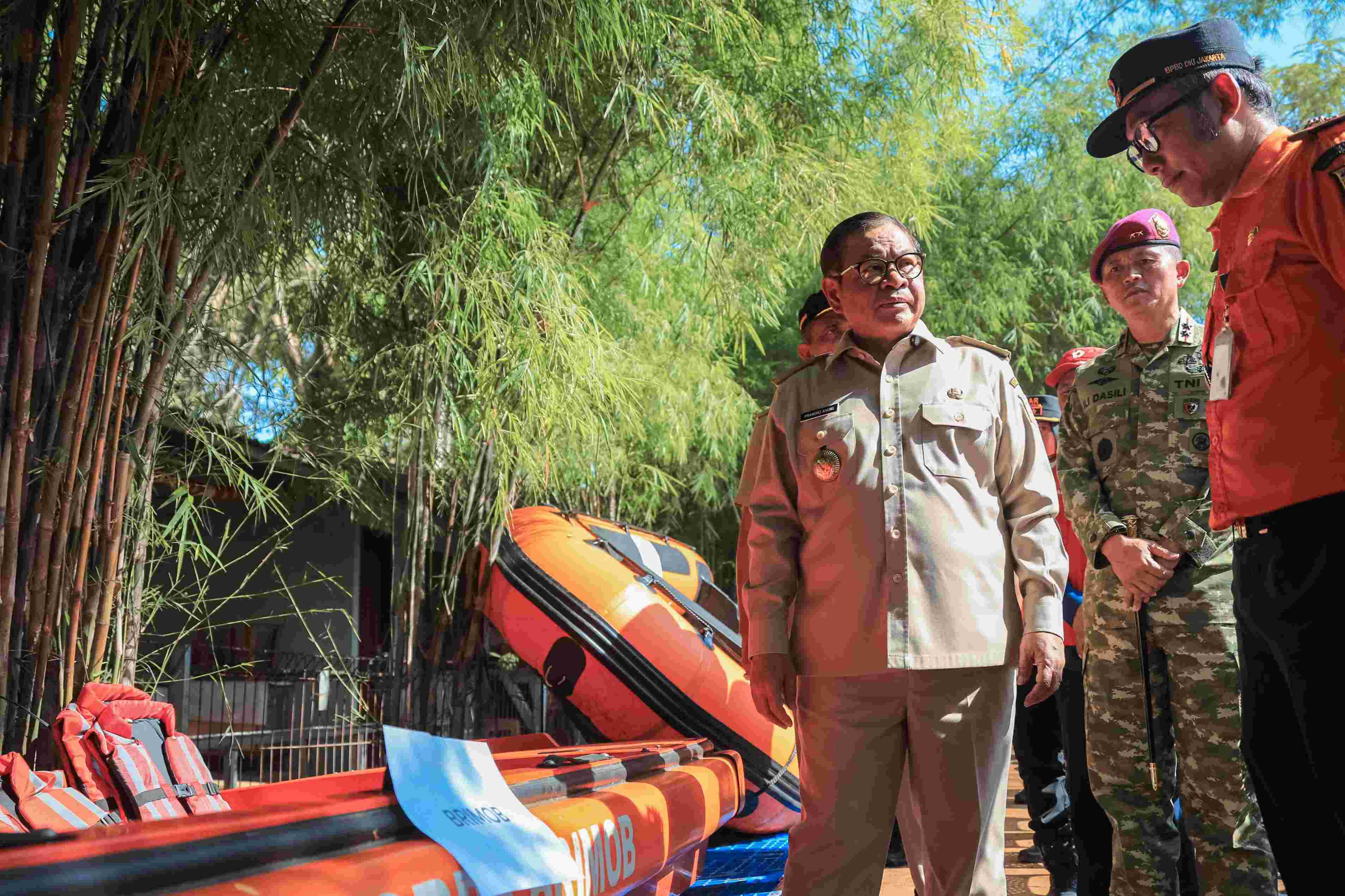 Gubernur DKI Jakarta Pramono Anung menekankan pentingnya kerja kolaboratif lintas lembaga dalam menghadapi musim hujan. (SinPo.id/Pemprov DKI Jakarta)