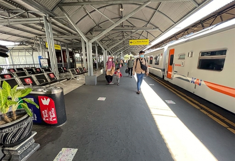 Ilustrasi situasi stasiun kereta api jarak jauh. (SinPo.id/dok. KAI)