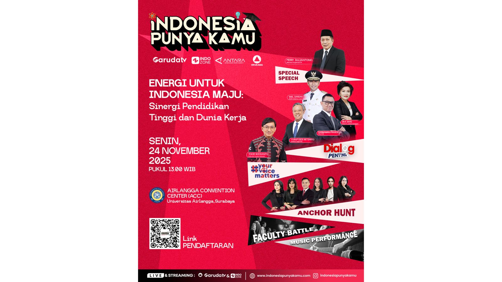 INDONESIA PUNYA KAMU : Dorong Generasi Muda Upgrade Diri Menuju Masa Depan yang Tangguh. (Istimewa).