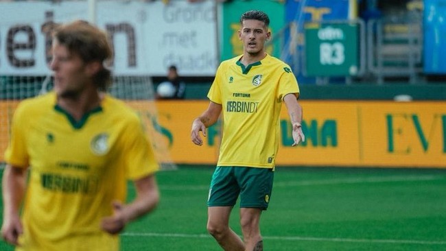 Justin Hubner saat membela Fortuna Sittard. (SinPo.id/Arsip Fortuna Sittard)