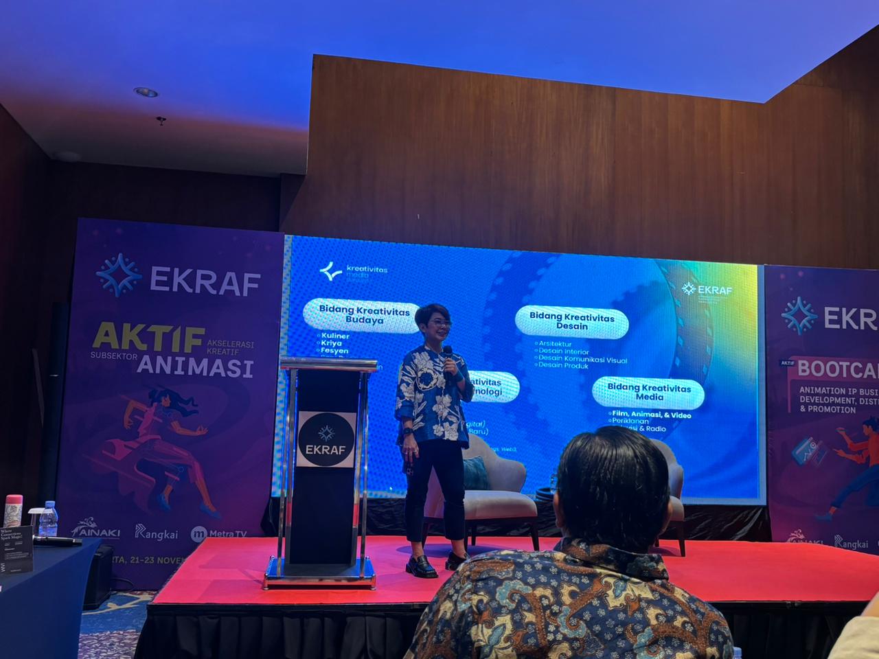 Deputi Bidang Kreativitas Media Kementerian Ekonomi Kreatif RI Agustini Rahayu (SinPo.id/Tio Pirnando)