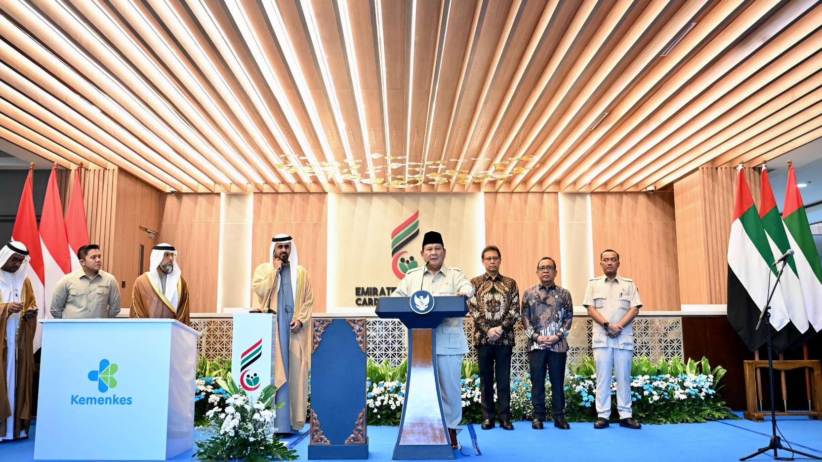 Kolaborasi Indonesia–PEA: Presiden Prabowo Resmikan RS Kardiologi di Surakarta (SinPo.id/Biro Setpres)