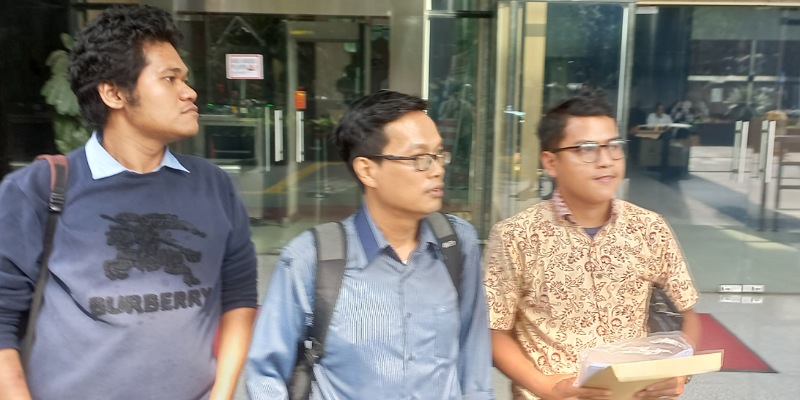 Koordinator MAKAR, Wonder Infantri di gedung KPK (Sinpo.id)