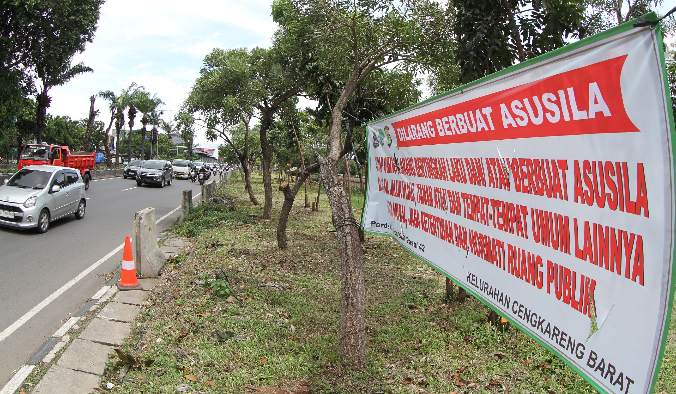 Taman Daan Mogot, Cengkareng, Jakarta Barat. (Agus Priatna/SinPo.id)