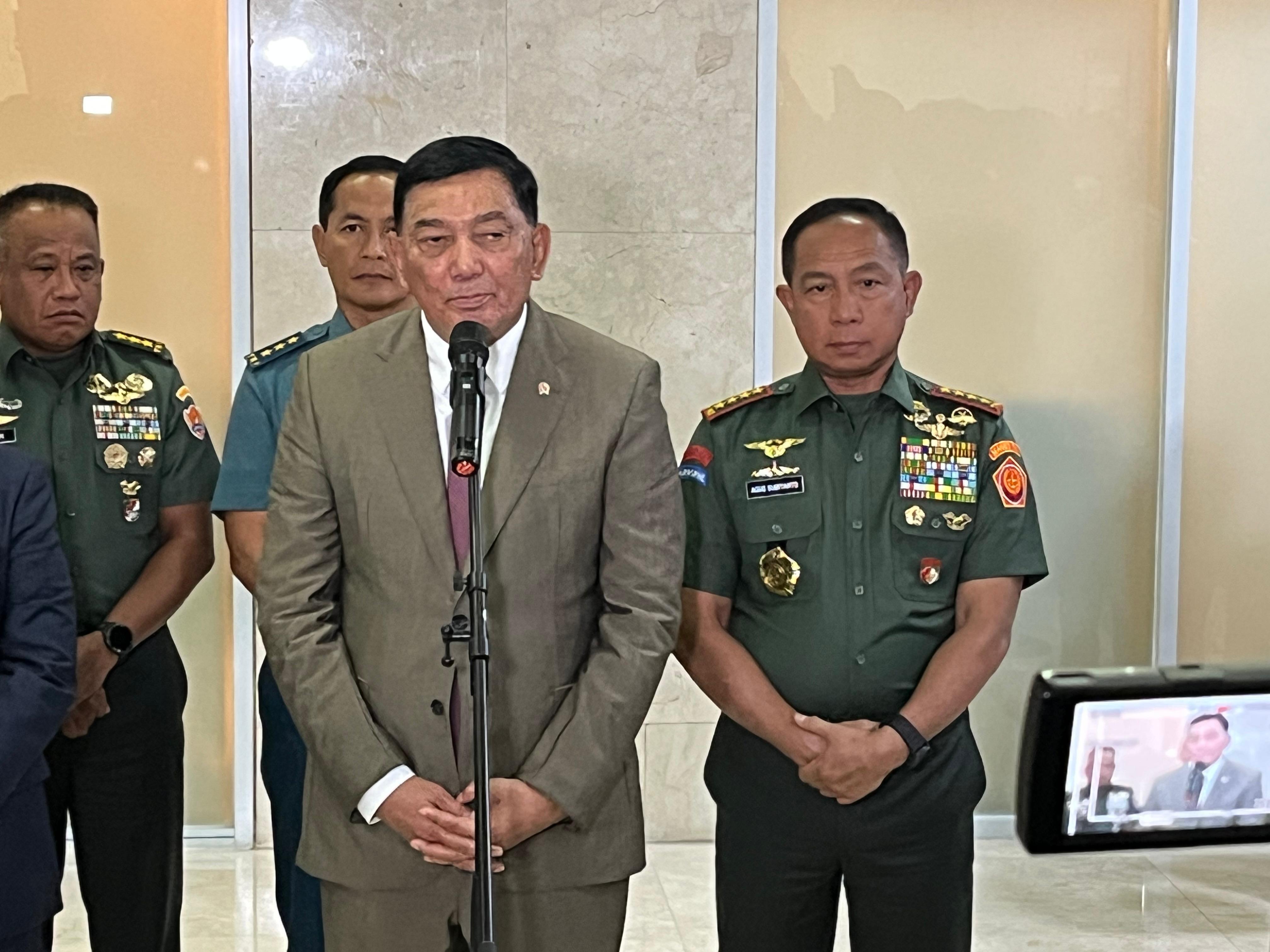 Menhan Sjafrie Sjamsoeddin (SinPo.id/ Galuh Ratnatika)