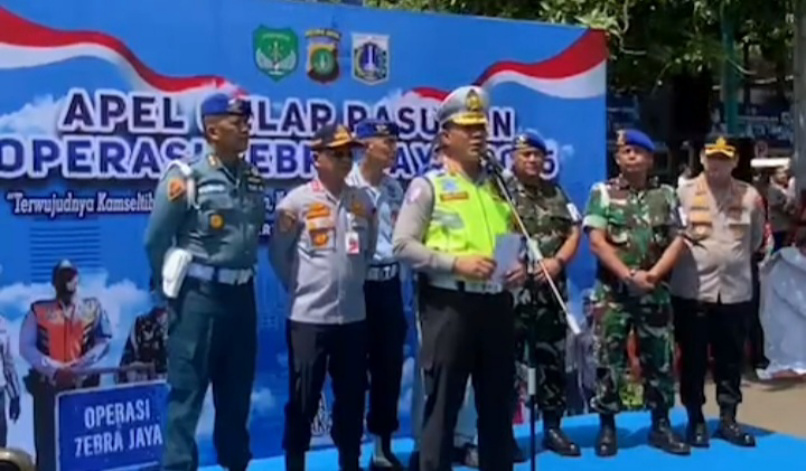 Wakapolda Metro Jaya, Brigjen Pol Dekananto saat apel pasukan (SinPo.id/Dok.PMJ)