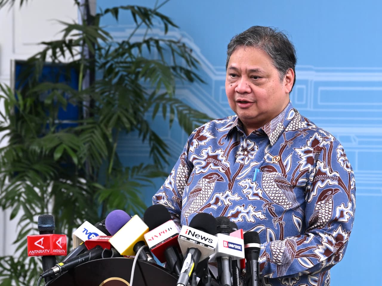 Menko Bidang Perekonomian Airlangga Hartarto (SinPo.id/Biro Setpres)