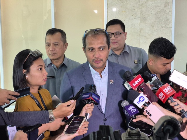 Wakil Menteri Hukum, Edward Omar Sharif Hiariej (SinPo.id/Galuh Ratnatika)