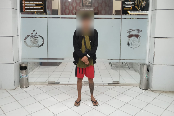 Pelaku penganiayaan di Tomohon (SinPo.id/ Humas Polri)