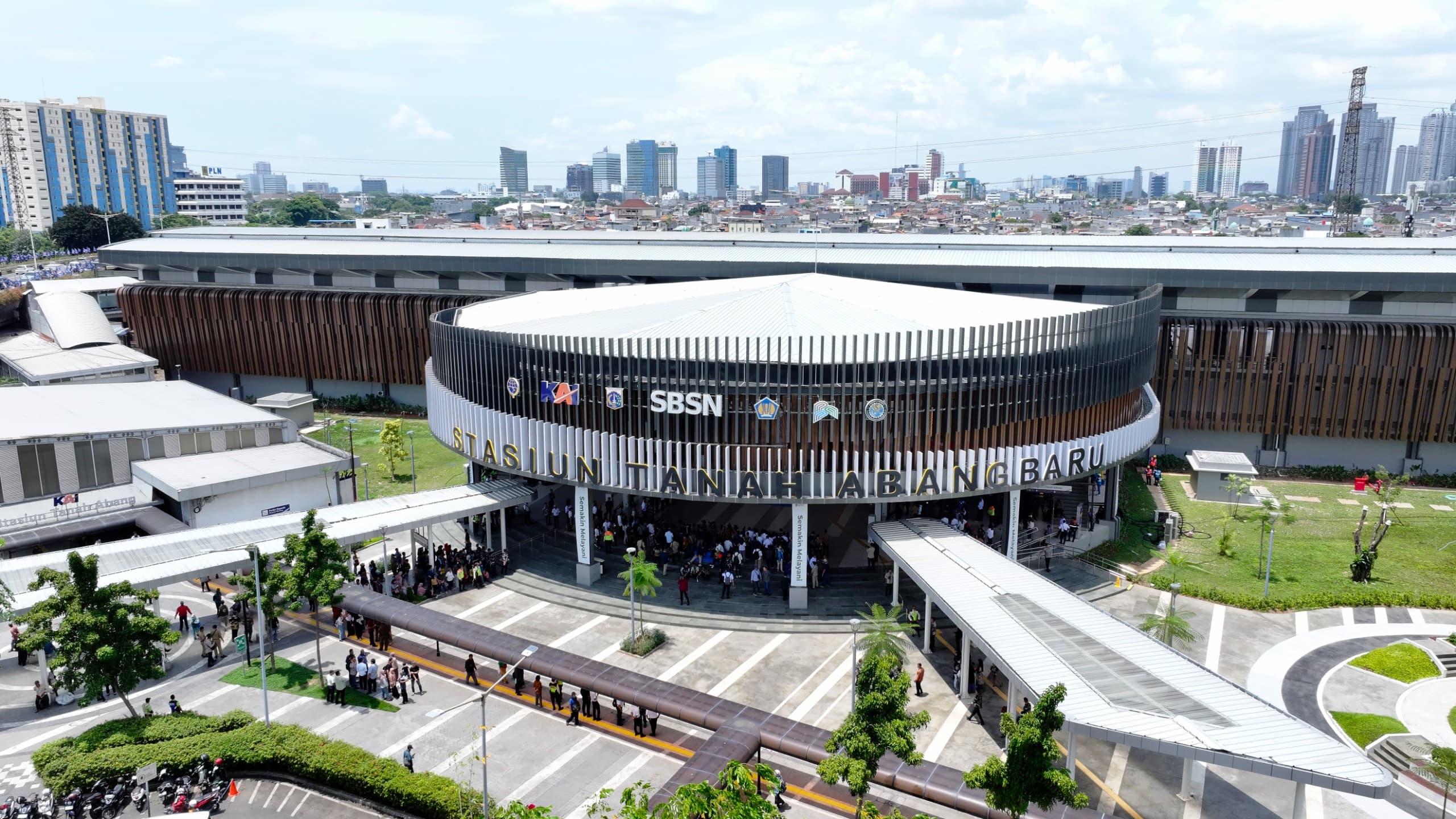 Stasiun Tanah Abang Baru (SinPo.id/Biro Setpres)