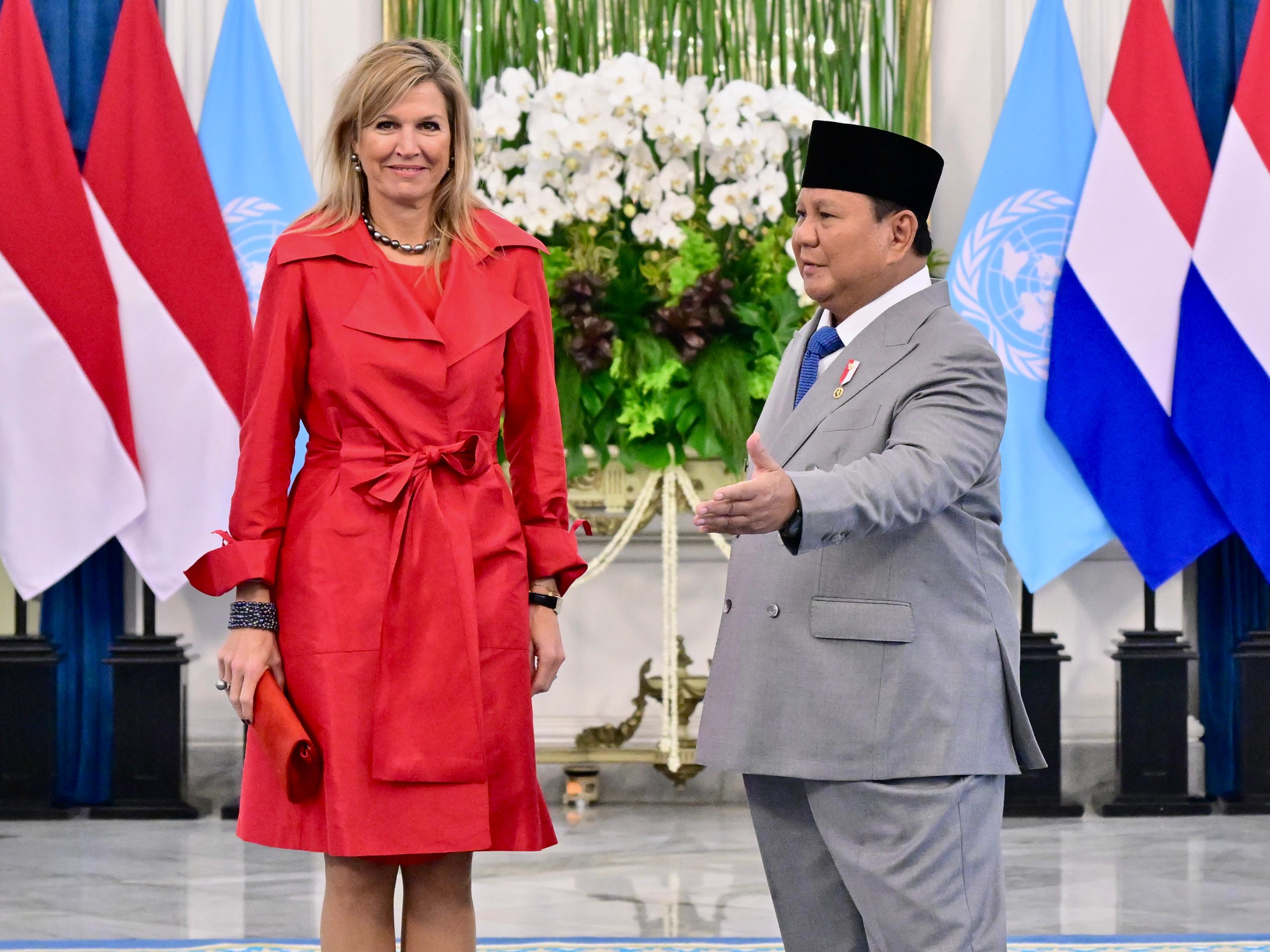 Presiden Prabowo Terima Kunjungan Ratu Máxima di Istana Merdeka (SinPo.id/Biro Setpres)