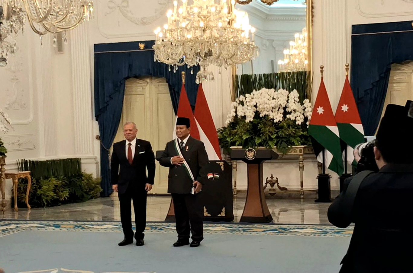 Presiden Prabowo Terima Penghargaan Tertinggi dari Kerajaan Yordania (SinPo.id/Anam)