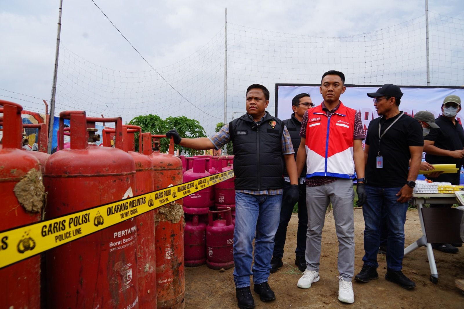 Lokasi pengoplosan gas di Sukoharjo (SinPo.id/ Humas Polri)