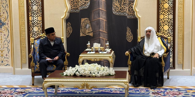 Pertemuan Ahmad Muzani dengan Sekjen Liga Muslim (Sinpo.id/Tim Media)