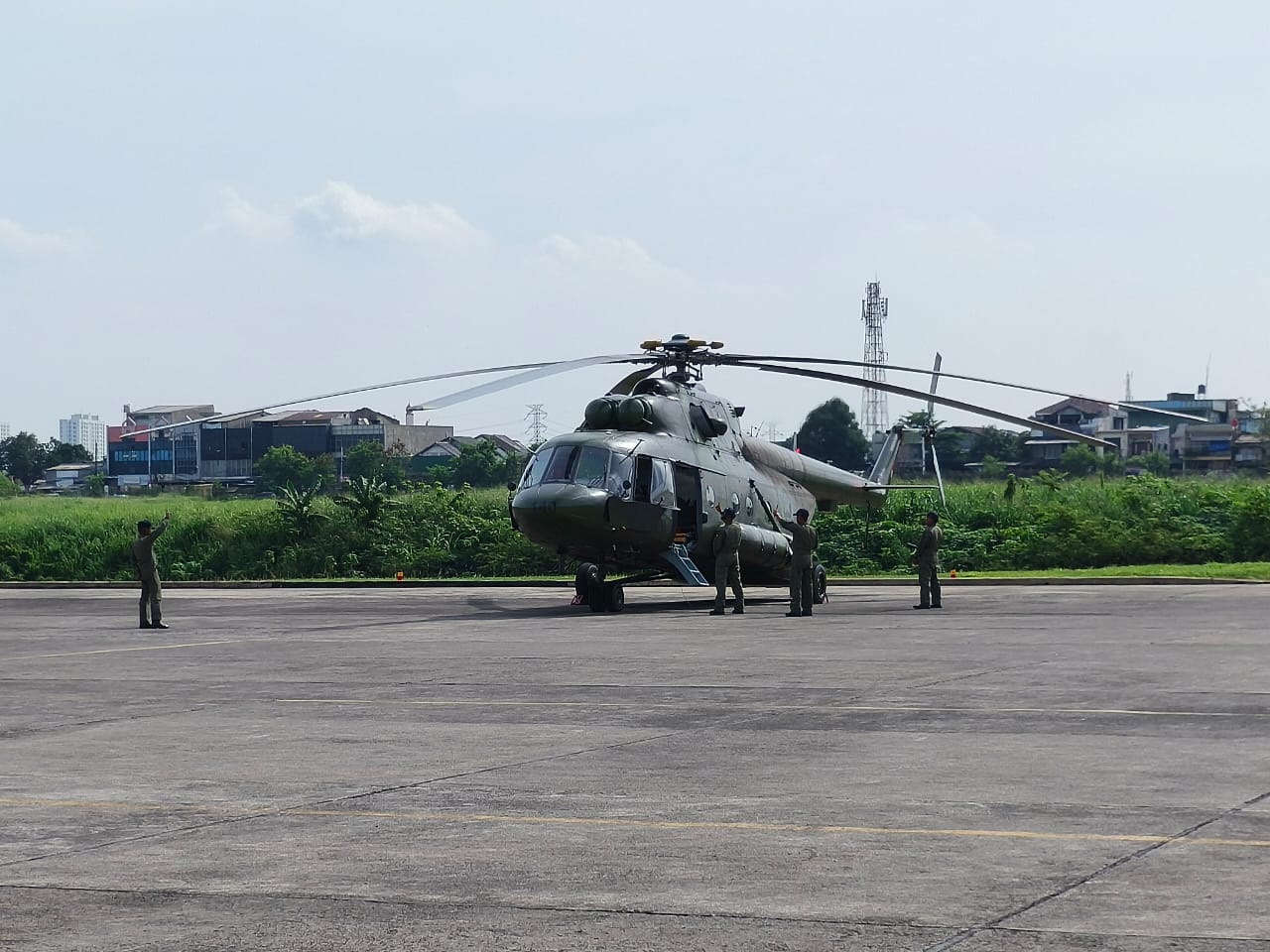 Helikopter TNI AD untuk bantu penanggulangan bencana di Sumatera (SinPo.id/ Dispenad)