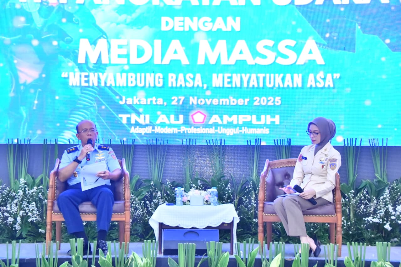 Acara sambung rasa TNI AU bersama media (Sinpo.id)