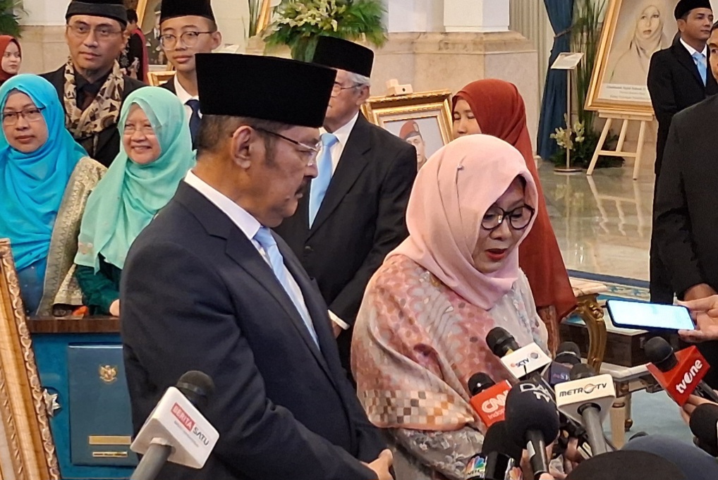 Putri sulung Presiden ke-2 RI, HM. Soeharto, Siti Hardijanti Rukmana atau Tutut Soeharto (SinPo.id/Anam)