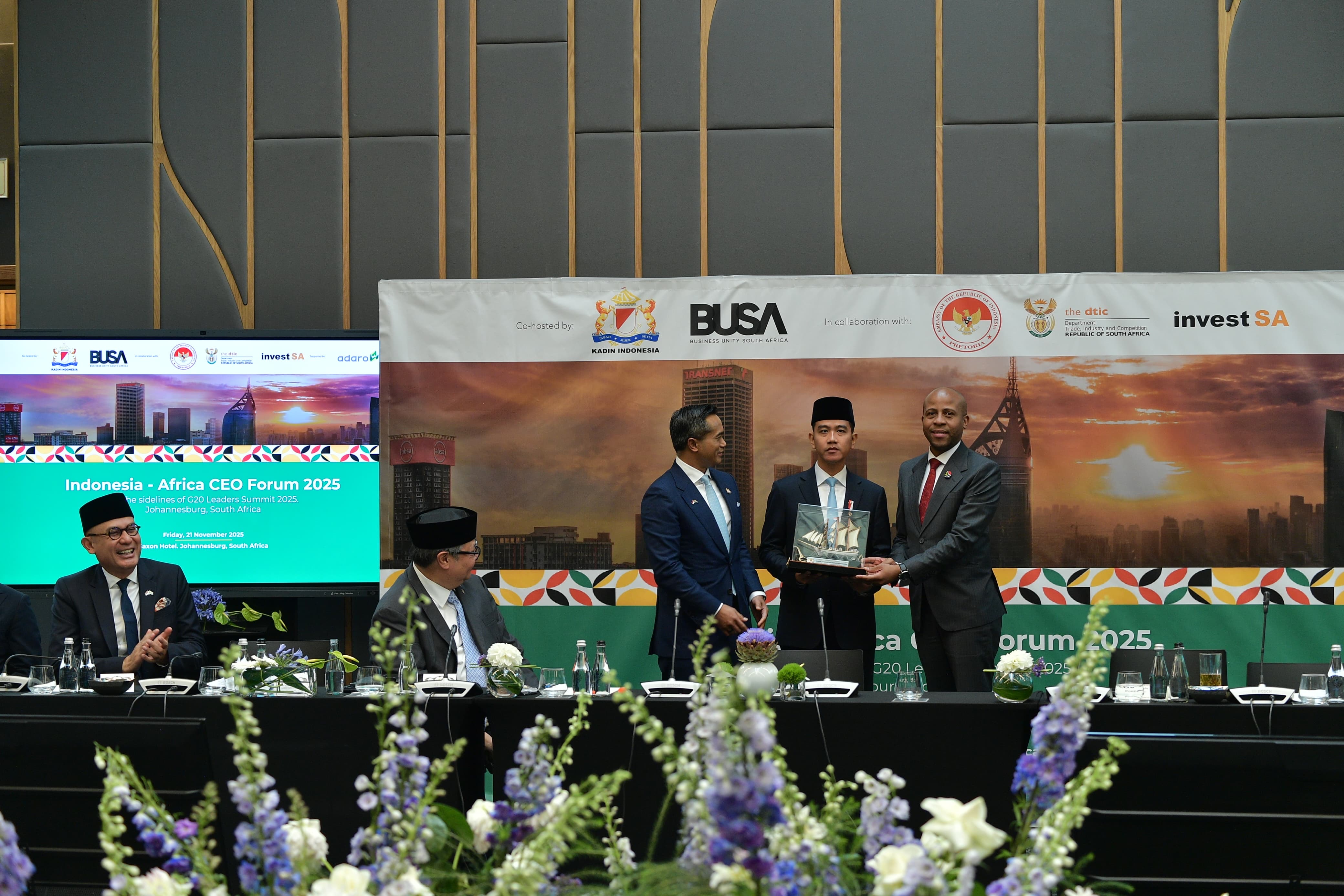 Wapres Gibran hadiri Indonesia–Africa CEO Forum 2025. (SinPo.id/Setwapres)