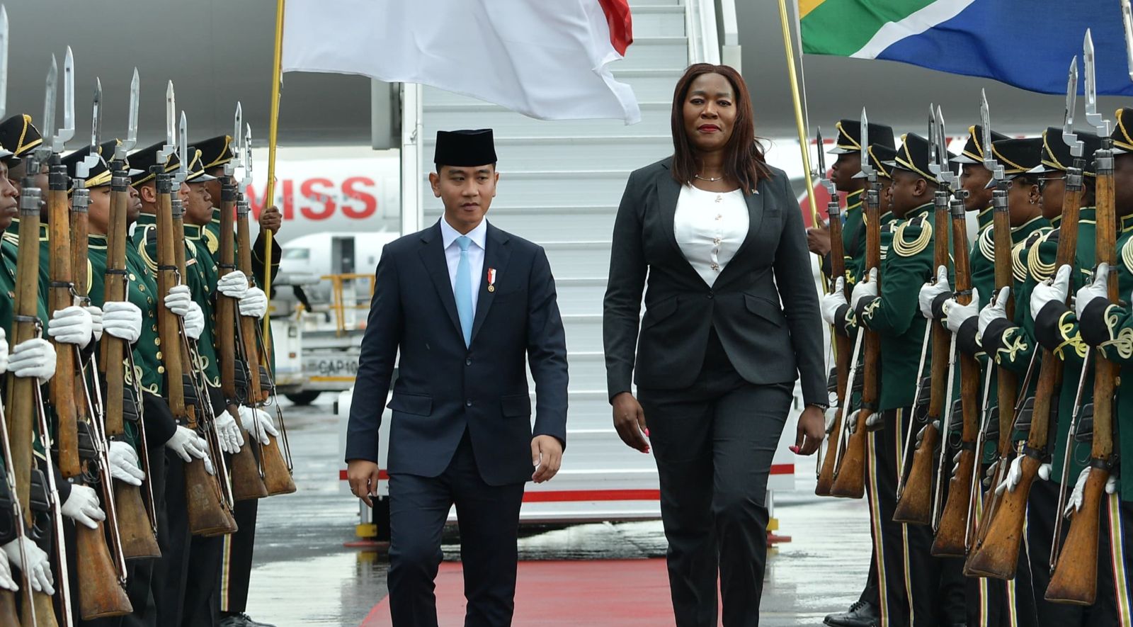 Wapres Gibran tiba di Afrika Selatan. (SinPo.id/Setwapres)