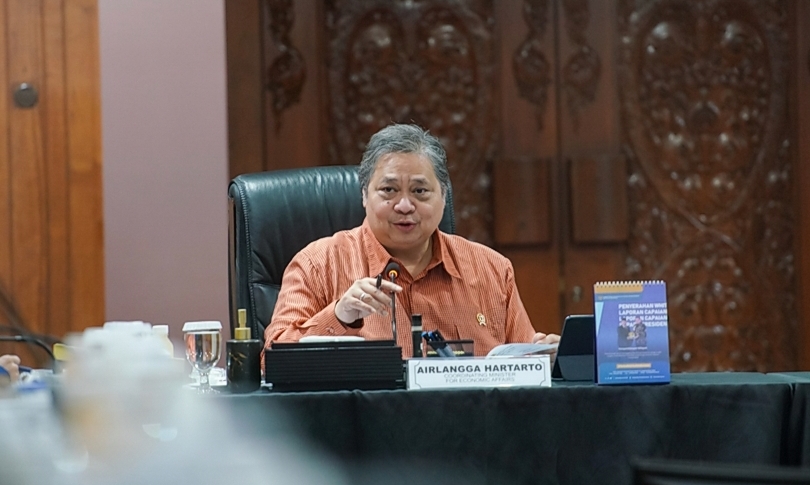 Menteri Koordinator Bidang Perekonomian Airlangga Hartarto. (SinPo.id/dok. Ekon)