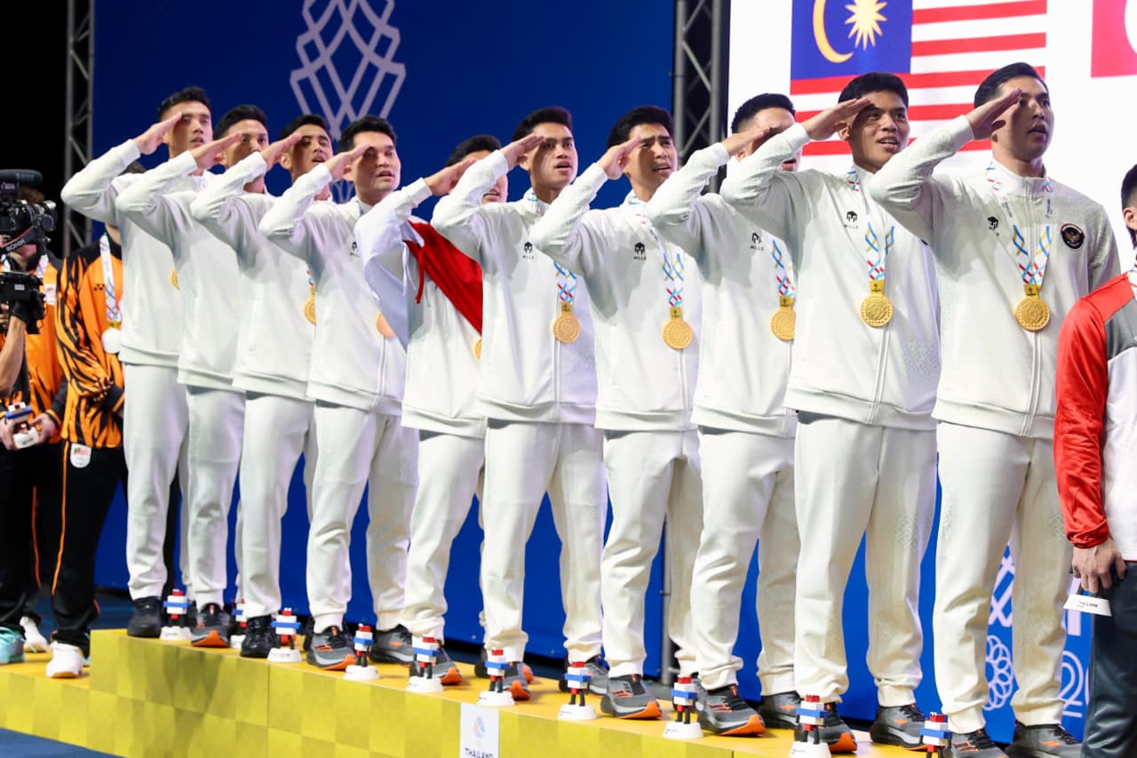Bulutangkis Indonesia Sumbang Emas dari Nomor Beregu Putra di SEA Games 2025 (SinPo.id/PBSI)