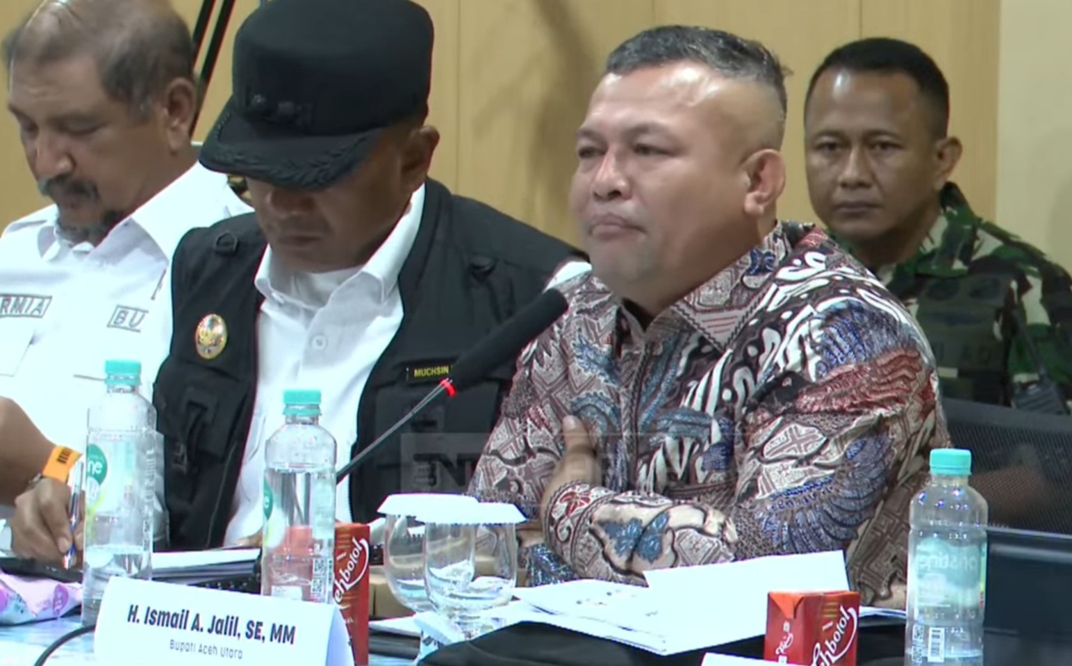 Bupati Aceh Utara, Ismail Jalil (SinPo.id/YouTube DPR)