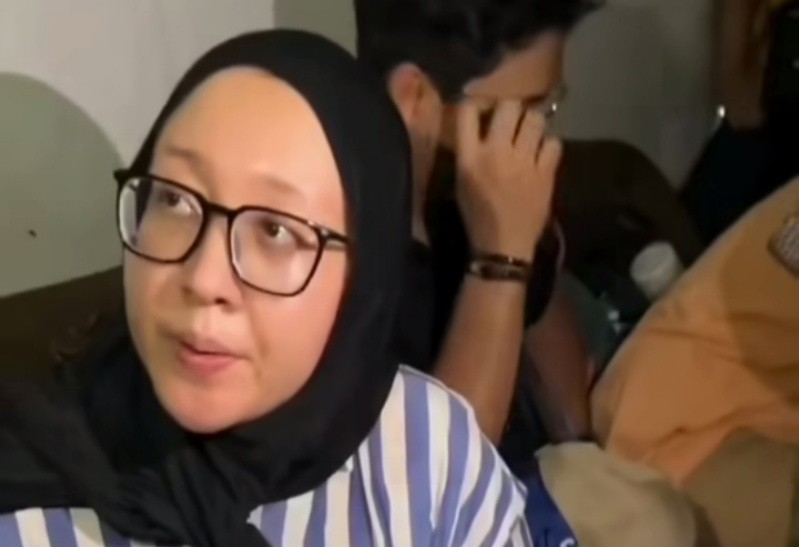 Ayu Puspita saat dilakukan penangkapan (SinPo.id/Tangkapan layar)