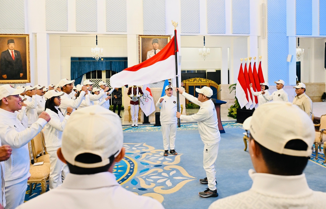 Presiden Prabowo Subianto melepas kontingen Indonesia ke SEA Games 2025 Thailand (SinPo.id/ Setpres)