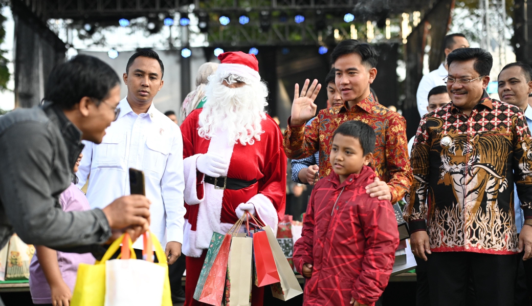 Wapres Gibran menghadiri Natal di Salatiga (SinPo.id/ Setwapres)