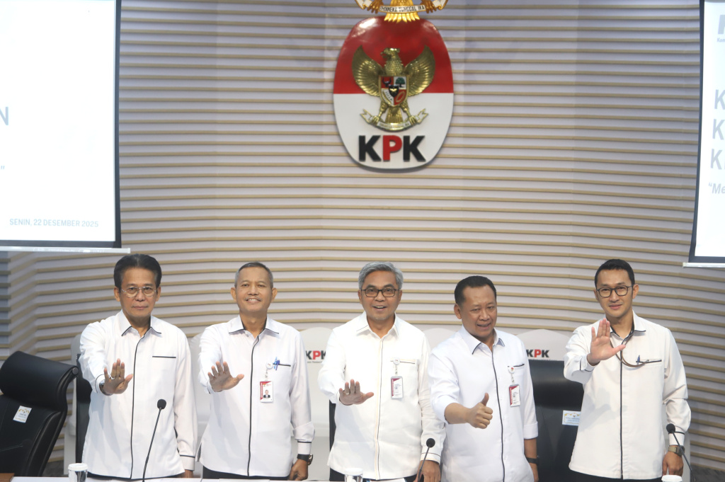 KPK gelar konferensi pers kinerja sepanjang 2025 telah melakukan 11 OTT dan Menetapkan 118 tersangka Korupsi (Ashar/SinPo.id)