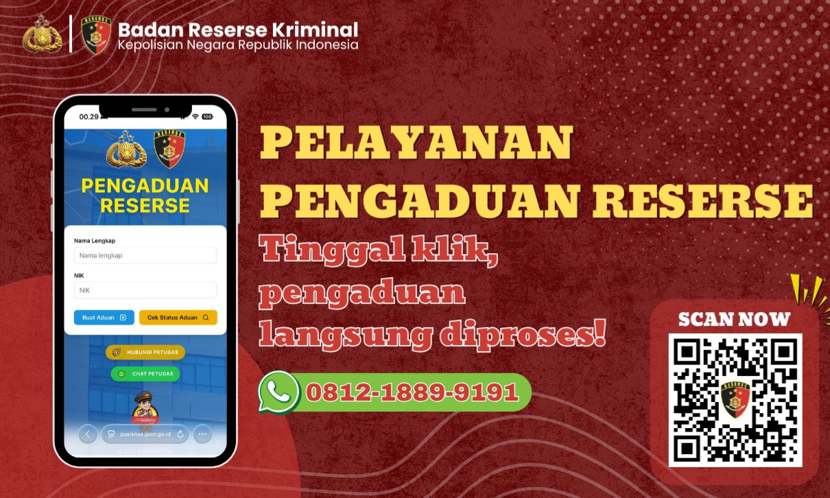 Layanan pengaduan Reserse Bareskrim Polri (SinPo.id/Dok Polri)