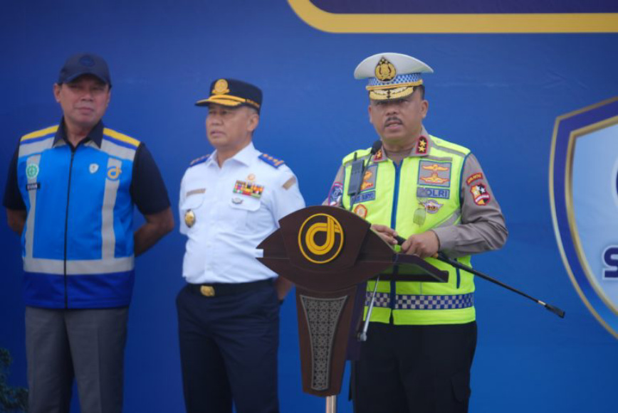 Korlantas saat rapat apel terpadu dengan Jasa Marga (SinPo.id/Dok.Polri)