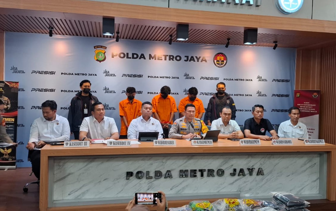 Konferensi pers kasus unjuk rasa (SinPo.id/ Firdausi)