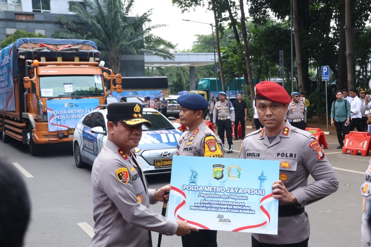 Pelepasan bantuan kemanusian ke korban bencana di Sumatra (SinPo.id/Dok.PMJ)