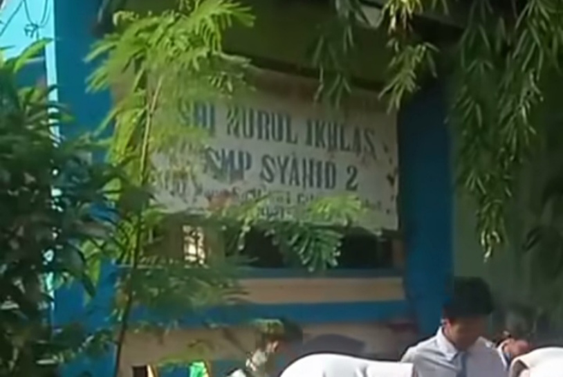 Lokasi sekolah korban ditemukan (SinPo.id/Tangkapan layar)