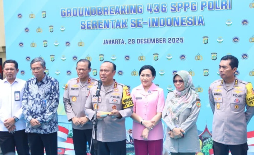 Pelaksanaan groundbreaking 436  SPPG Polri (SinPo.id/Dok.Polri)