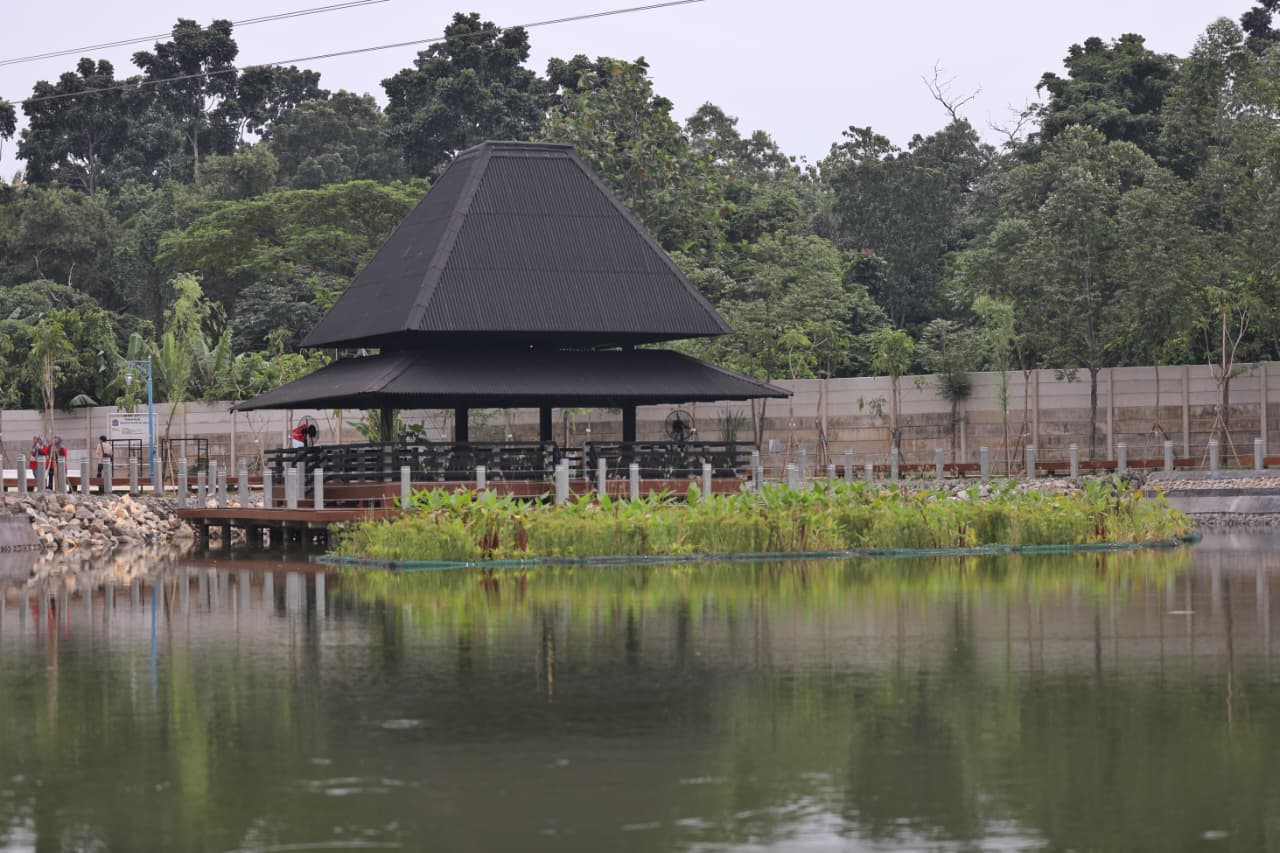 Gubernur DKI Pramono Anung Resmikan Embung Lapangan Merah di Jakakarsa (SinPo.id/Pemprov DKI Jakarta)