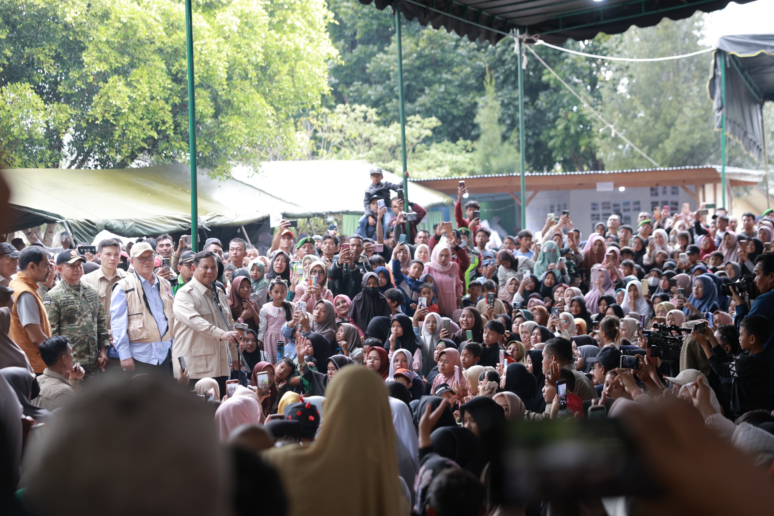 Presiden Prabowo kunjungi Bener Meriah, Aceh (SinPo.id/Tim Media)