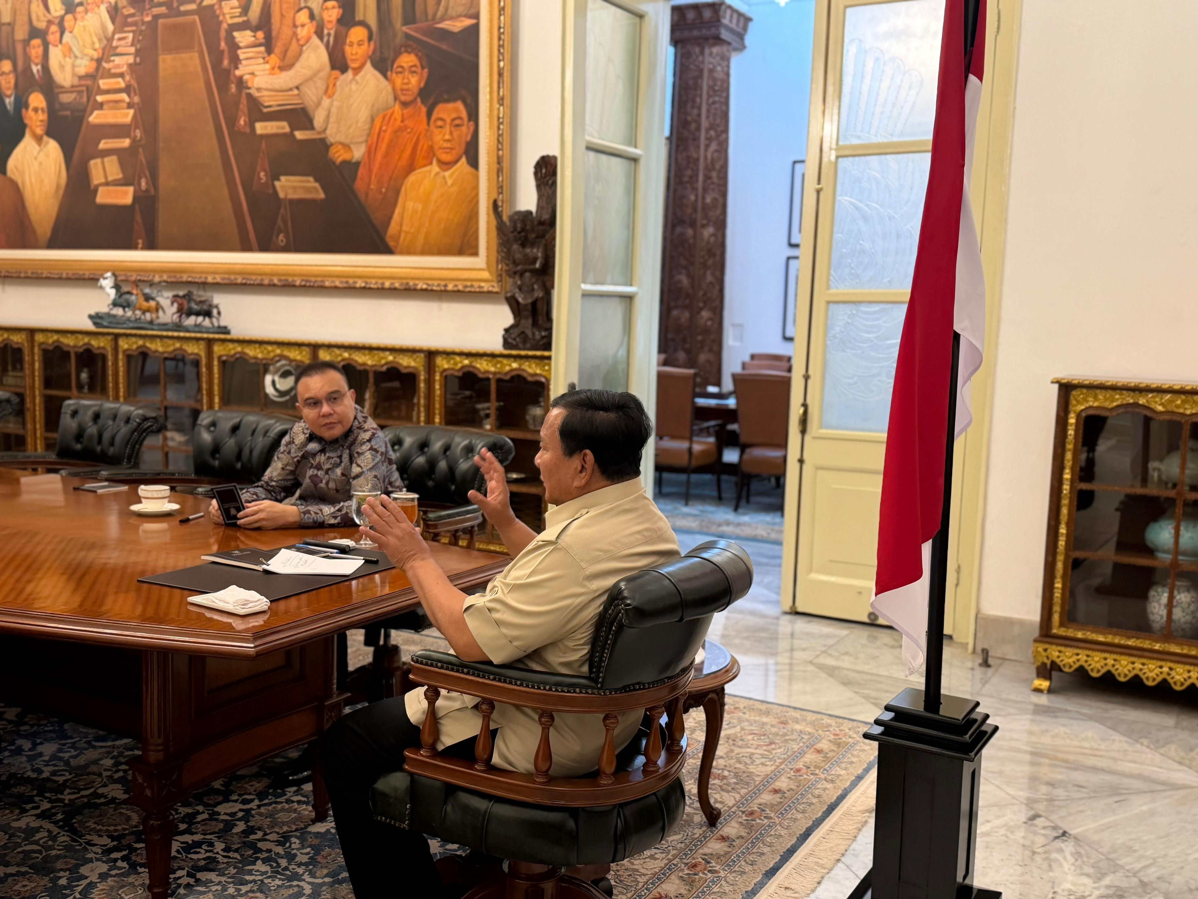 Presiden Prabowo Terima Dasco di Istana, Bahas Ekonomi dan Rehabilitasi Bencana Sumatra (SinPo.id/Biro Setpres)