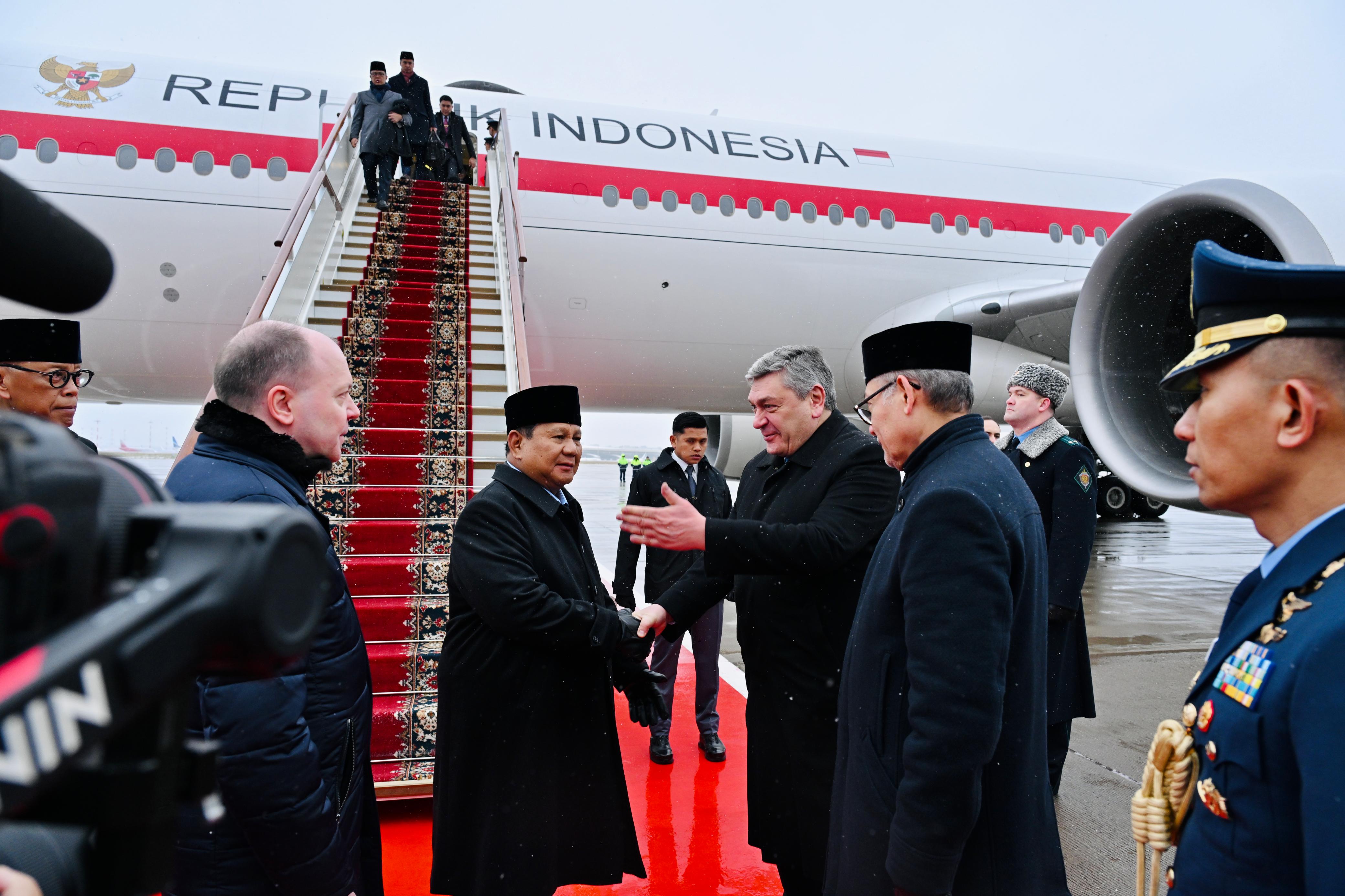 Presiden Prabowo Tiba di Moskow, Akan Bertemu Presiden Putin di Kremlin (SinPo.id/Biro Setpres)