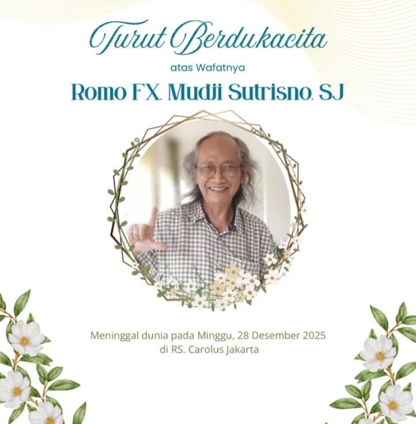 Ucapan duka cita kepada Romo Mudji Sutrisno. (SinPo.id/dok. Ditjen Bimas Katolik)