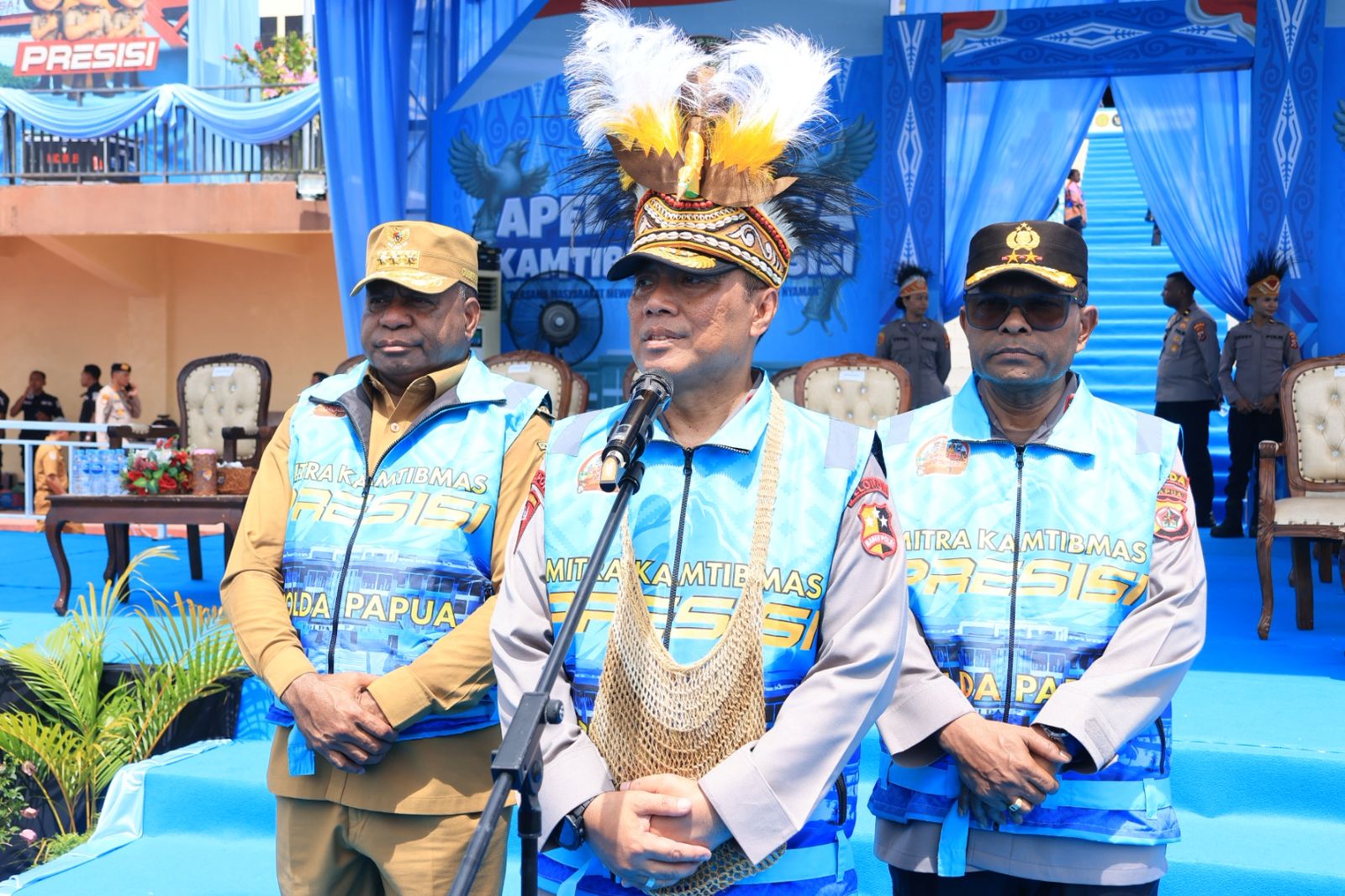 Wakapolri saat mengungjungi Papua hari ini (SinPo.id/Dok.Polri)